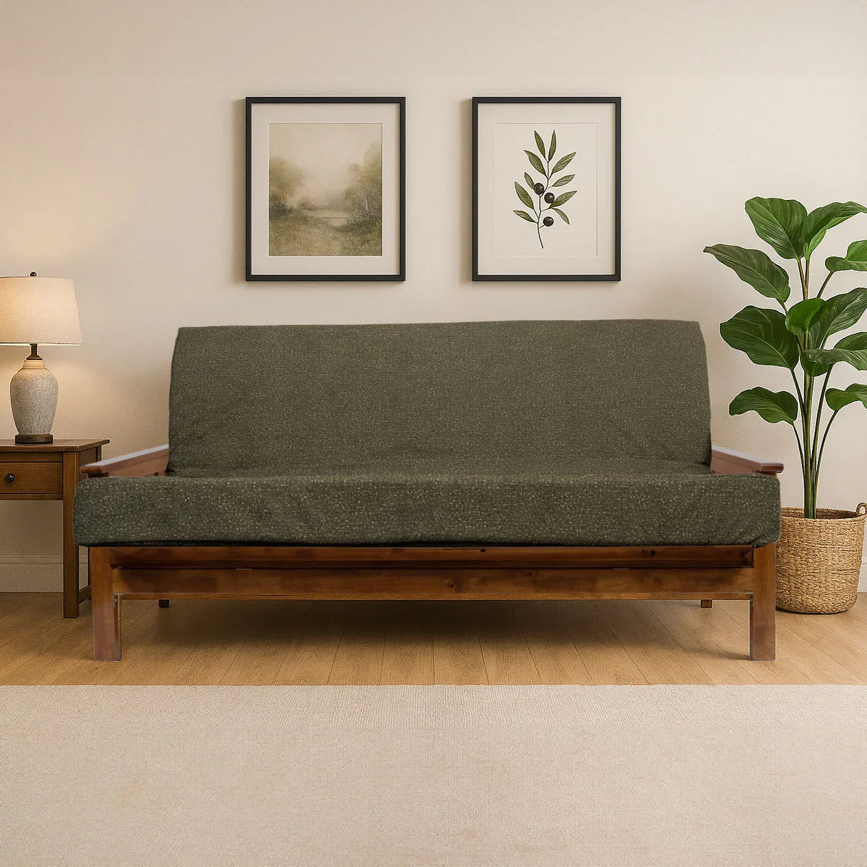 Firm 6-Inch Memory Foam Full Futon Mattress With Cover - Omega Lifestyles