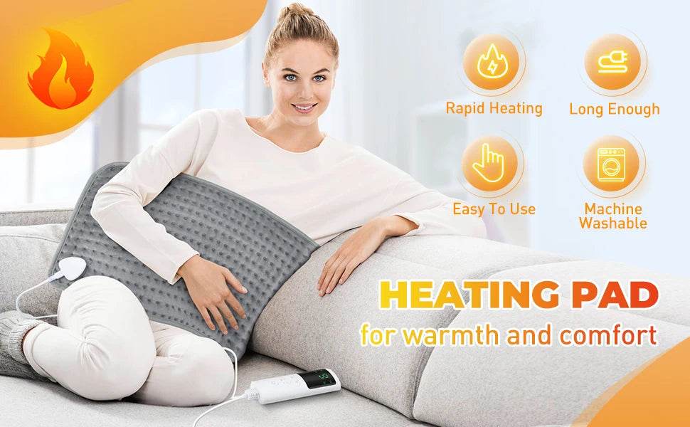 Electric Heated Plush Micro-Plush Heating Pad - Sleep Galleria