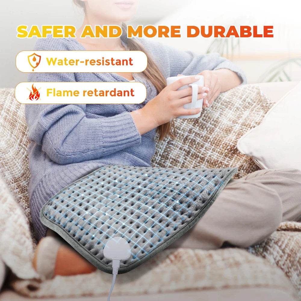 Electric Heated Plush Micro-Plush Heating Pad - Sleep Galleria