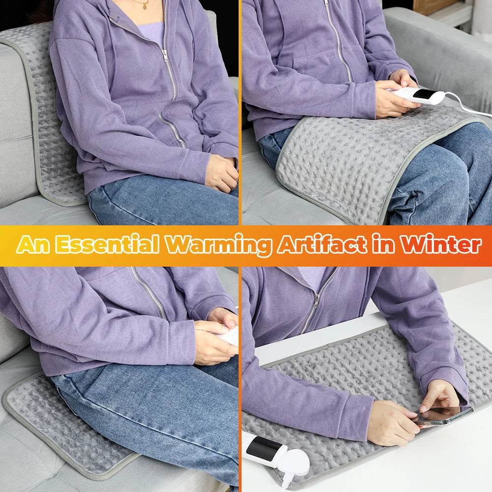 Electric Heated Plush Micro-Plush Heating Pad - Sleep Galleria