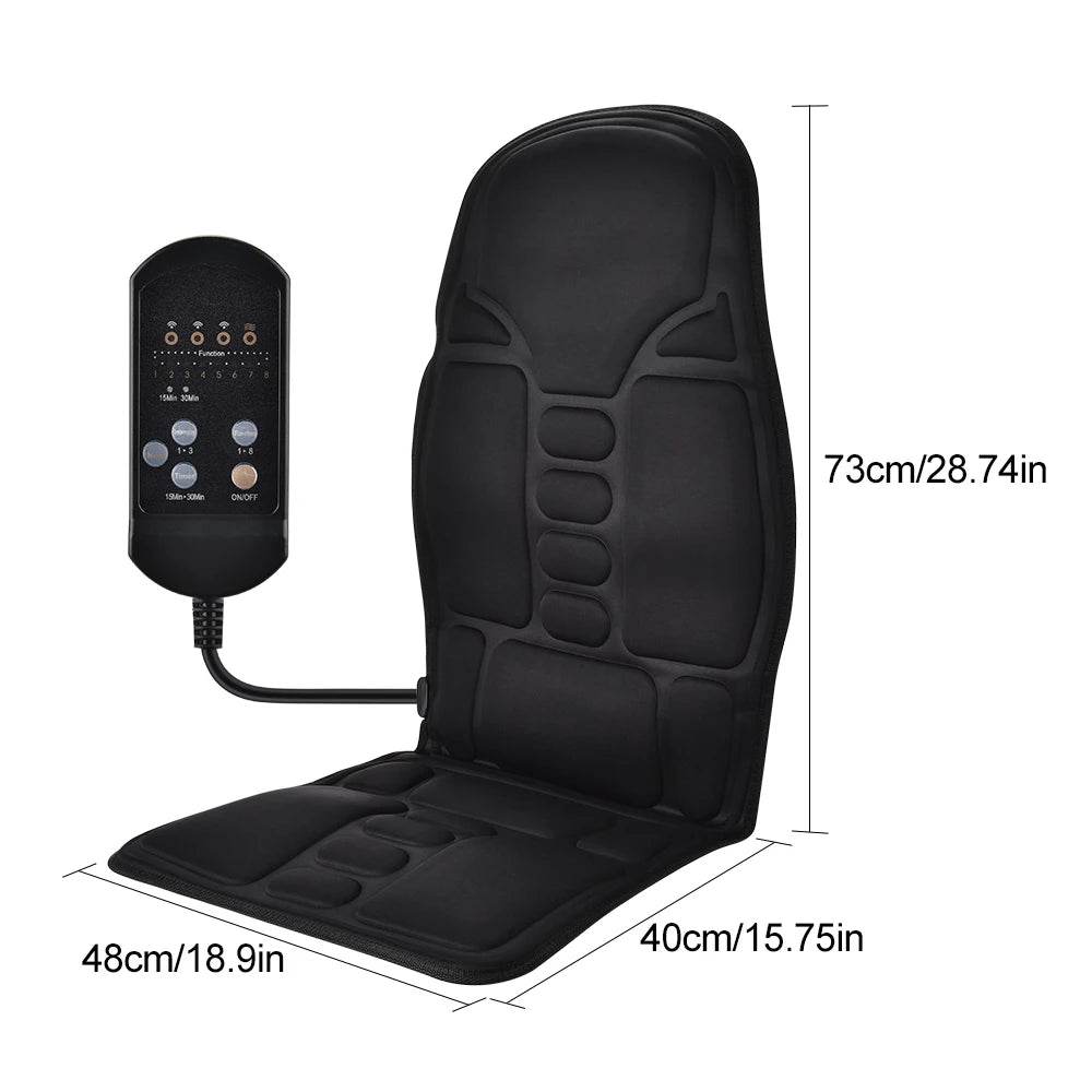 Electric Full-Body Heated Massage Chair Cushion - Sleep Galleria