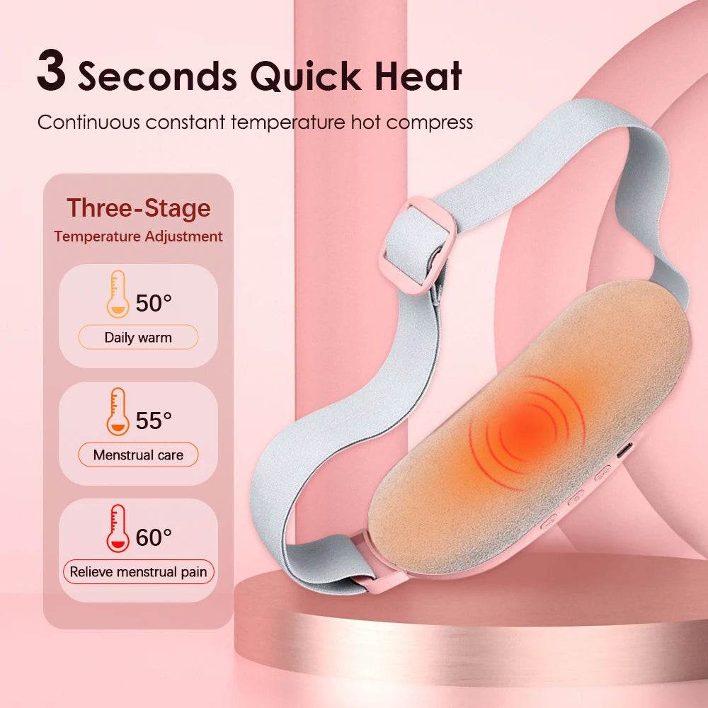 Electric Heating Menstrual Pain Relief Massage Belt - Sleep Galleria