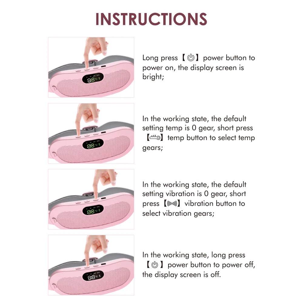 Electric Heating Menstrual Pain Relief Massage Belt - Sleep Galleria