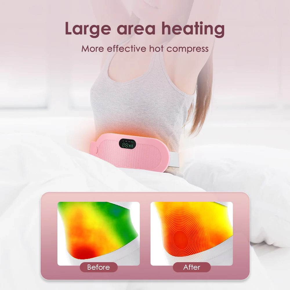Electric Heating Menstrual Pain Relief Massage Belt - Sleep Galleria