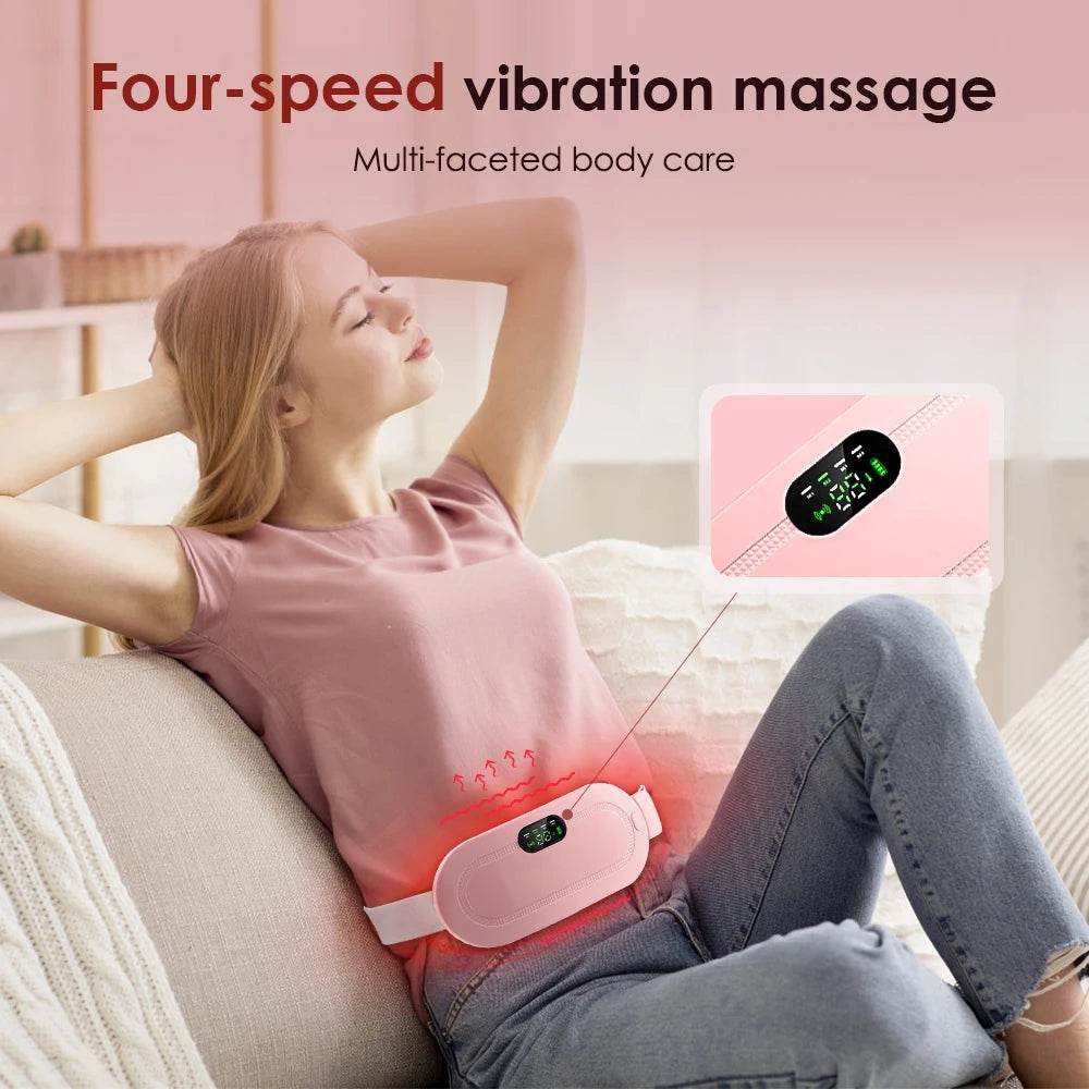 Electric Heating Menstrual Pain Relief Massage Belt - Sleep Galleria