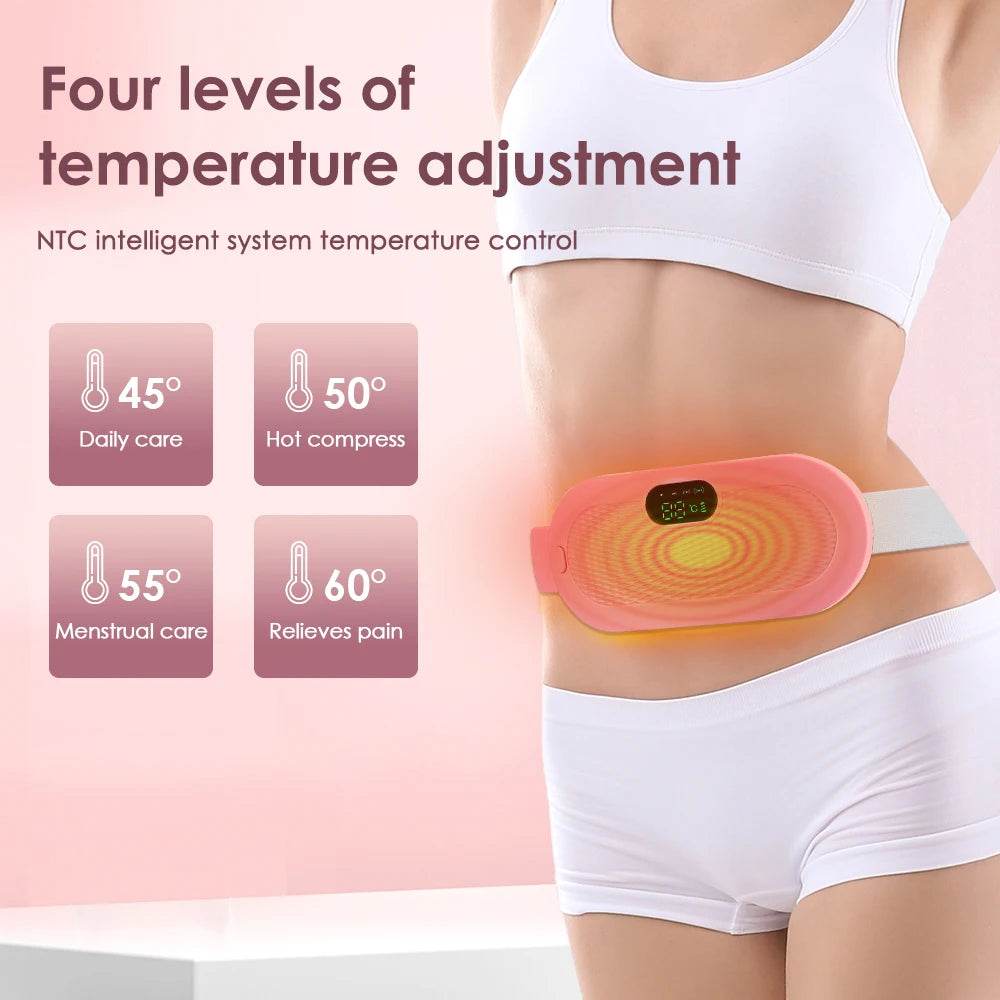 Electric Heating Menstrual Pain Relief Massage Belt - Sleep Galleria