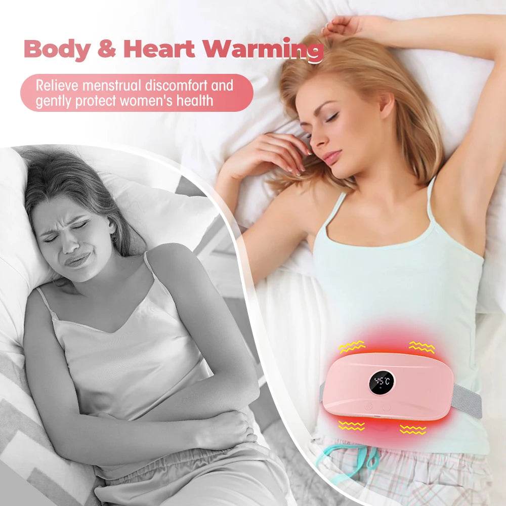 Electric Heating Menstrual Pain Relief Massage Belt - Sleep Galleria