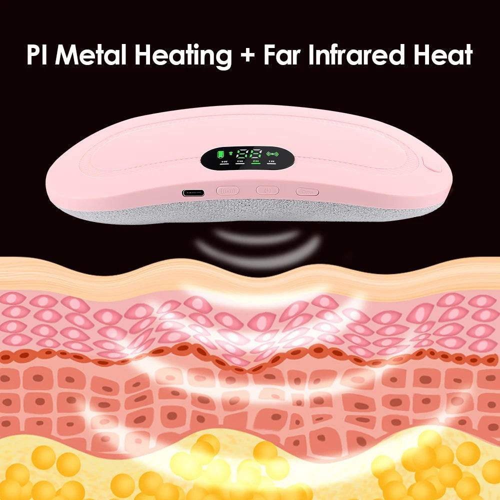 Electric Heating Menstrual Pain Relief Massage Belt - Sleep Galleria