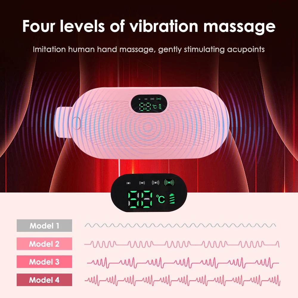 Electric Heating Menstrual Pain Relief Massage Belt - Sleep Galleria