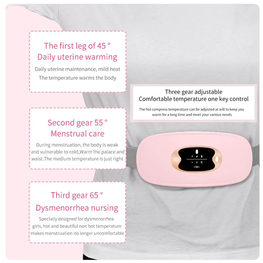 Electric Heating Menstrual Pain Relief Massage Belt - Sleep Galleria