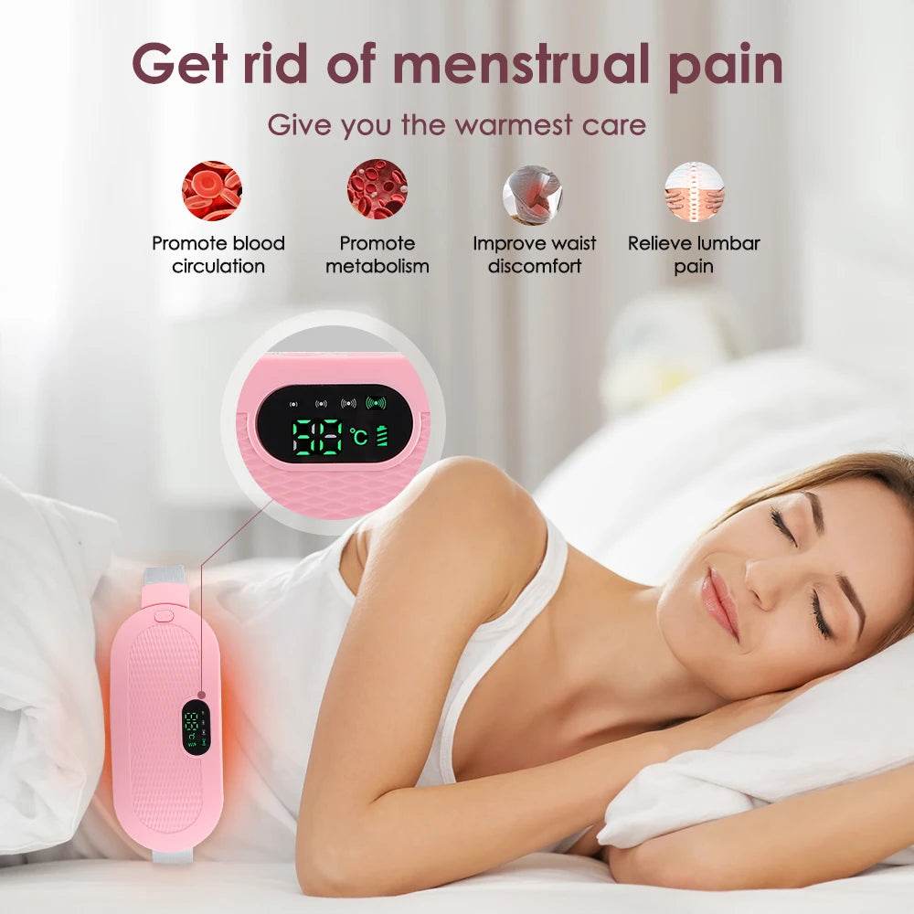 Electric Heating Menstrual Pain Relief Massage Belt - Sleep Galleria