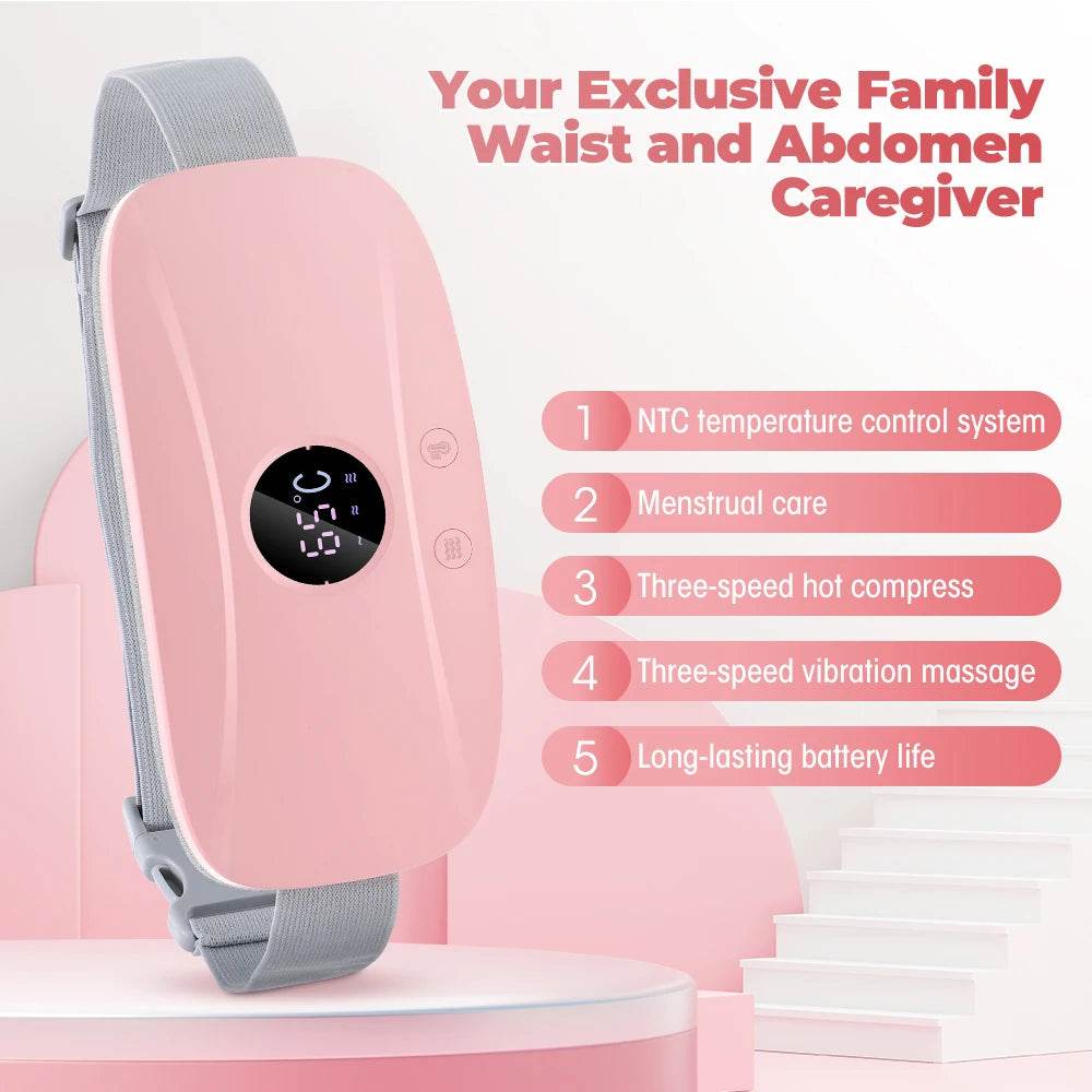 Electric Heating Menstrual Pain Relief Massage Belt - Sleep Galleria