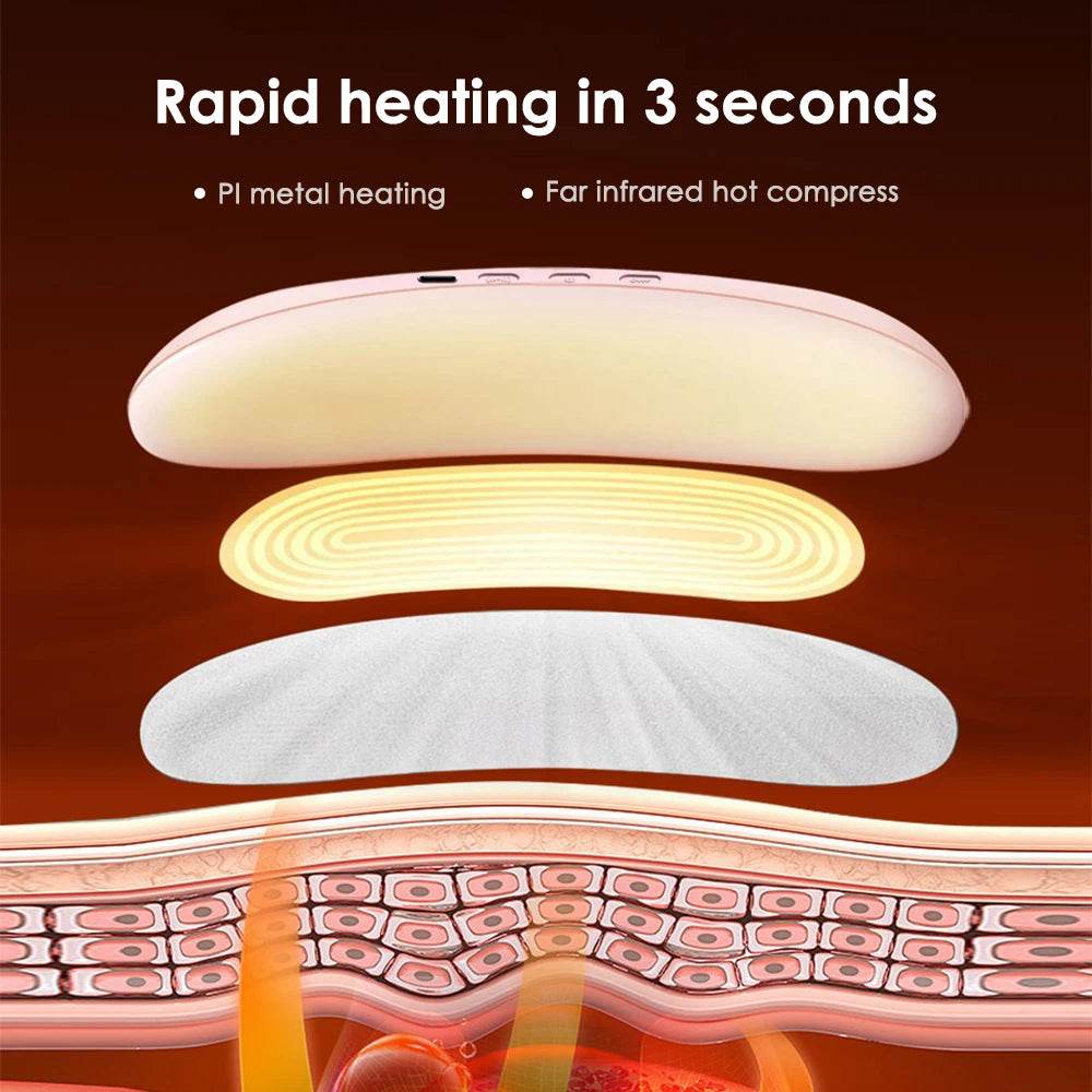 Electric Heating Menstrual Pain Relief Massage Belt - Sleep Galleria
