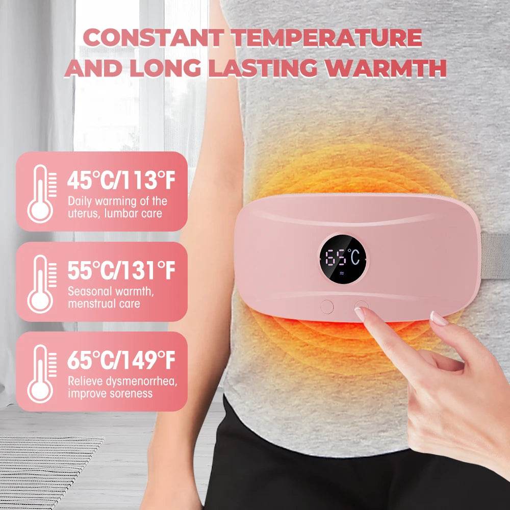Electric Heating Menstrual Pain Relief Massage Belt - Sleep Galleria