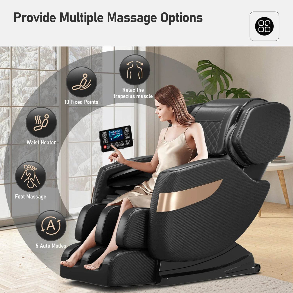 Full Body Zero-Gravity Airbag Heat Therapy Massage Chair - Omega Lifestyles