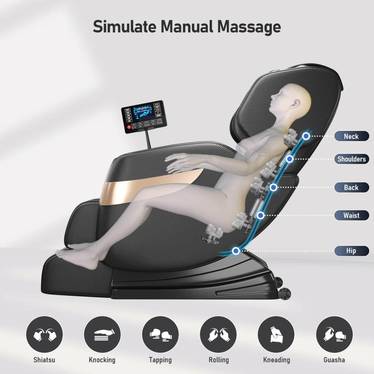 Full Body Zero-Gravity Airbag Heat Therapy Massage Chair - Omega Lifestyles