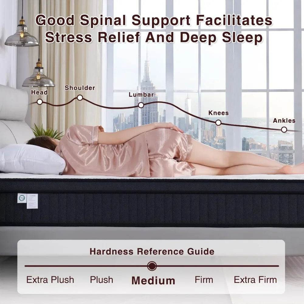 Medium Plush Hybrid Gel Memory Foam Mattress - Sleep Galleria