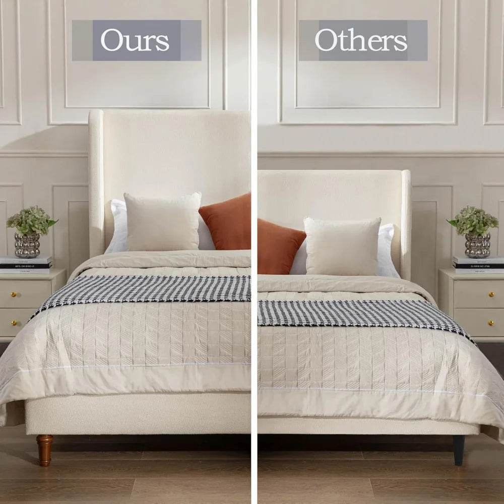 Modern Upholstered Platform Bed Frame - Omega Lifestyles