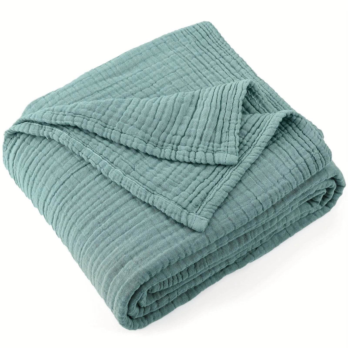 Lightweight Cooling 100 Percent Cotton Muslin Blanket - Sleep Galleria