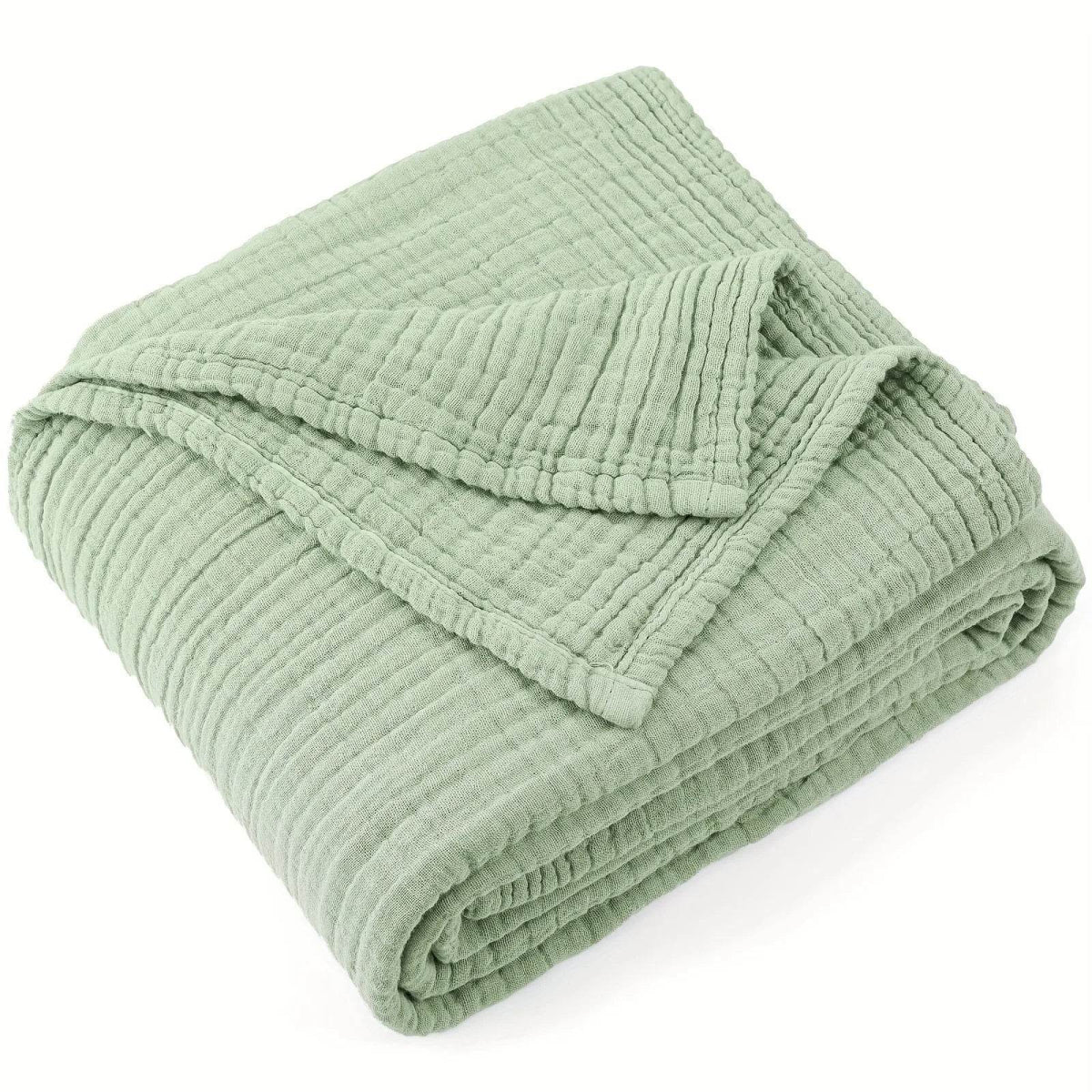 Lightweight Cooling 100 Percent Cotton Muslin Blanket - Sleep Galleria