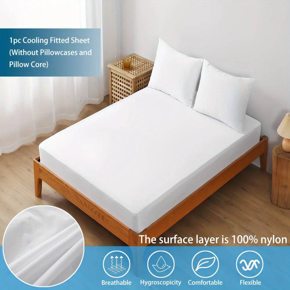 Cooling Waterproof Breathable Nylon Polyester Fitted Sheet - Sleep Galleria