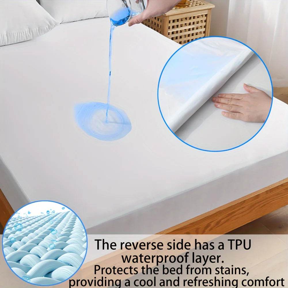 Cooling Waterproof Breathable Nylon Polyester Fitted Sheet - Sleep Galleria