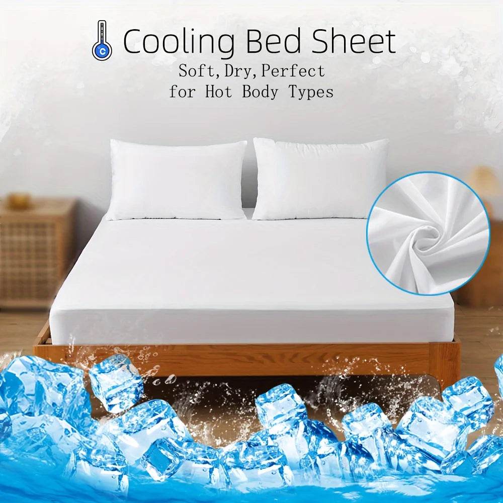Cooling Waterproof Breathable Nylon Polyester Fitted Sheet - Sleep Galleria