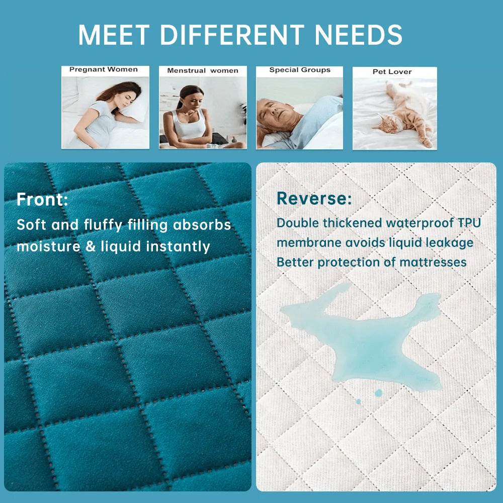 Waterproof Breathable Quilted Mattress Protector Cover - Sleep Galleria