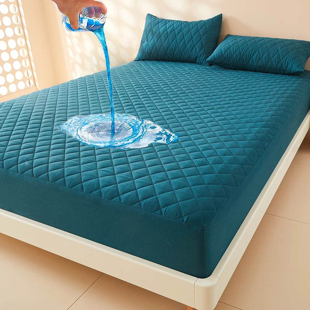 Waterproof Breathable Quilted Mattress Protector Cover - Sleep Galleria