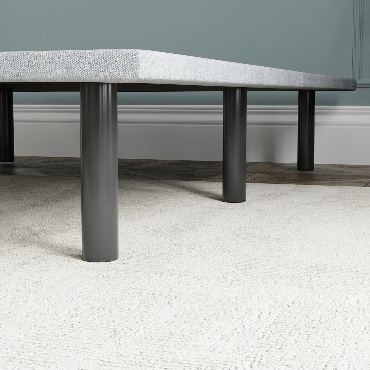 Twin Upholstered Adjustable Height Bed Frame Foundation - Omega Lifestyles