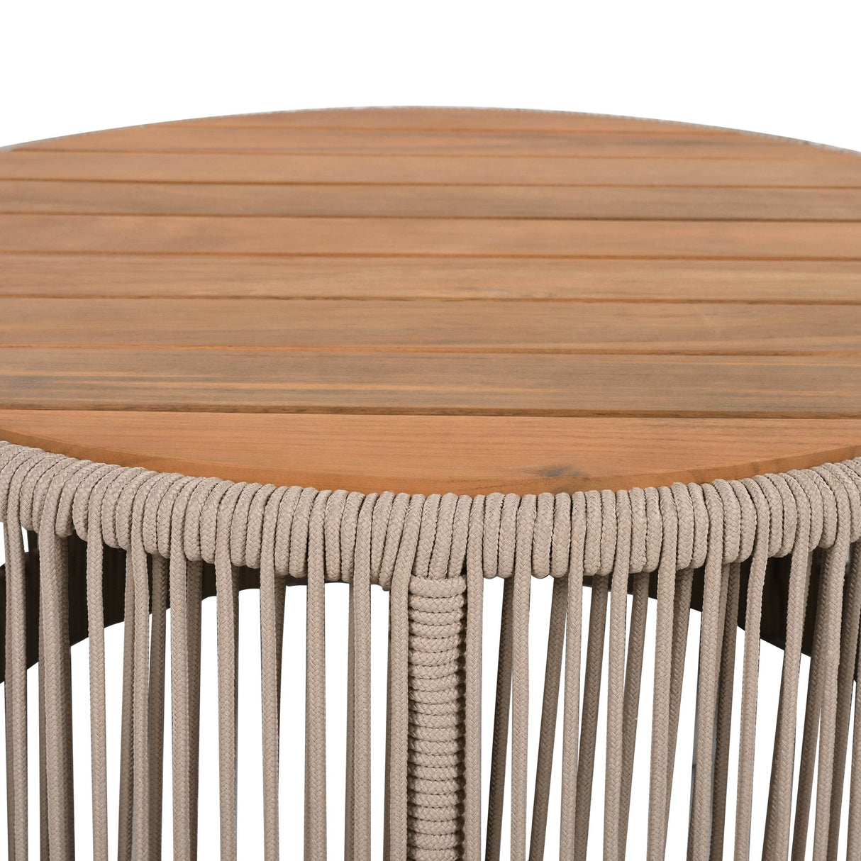 Rustic Acacia Wood Coffee Table And Side Table Set - Sleep Galleria