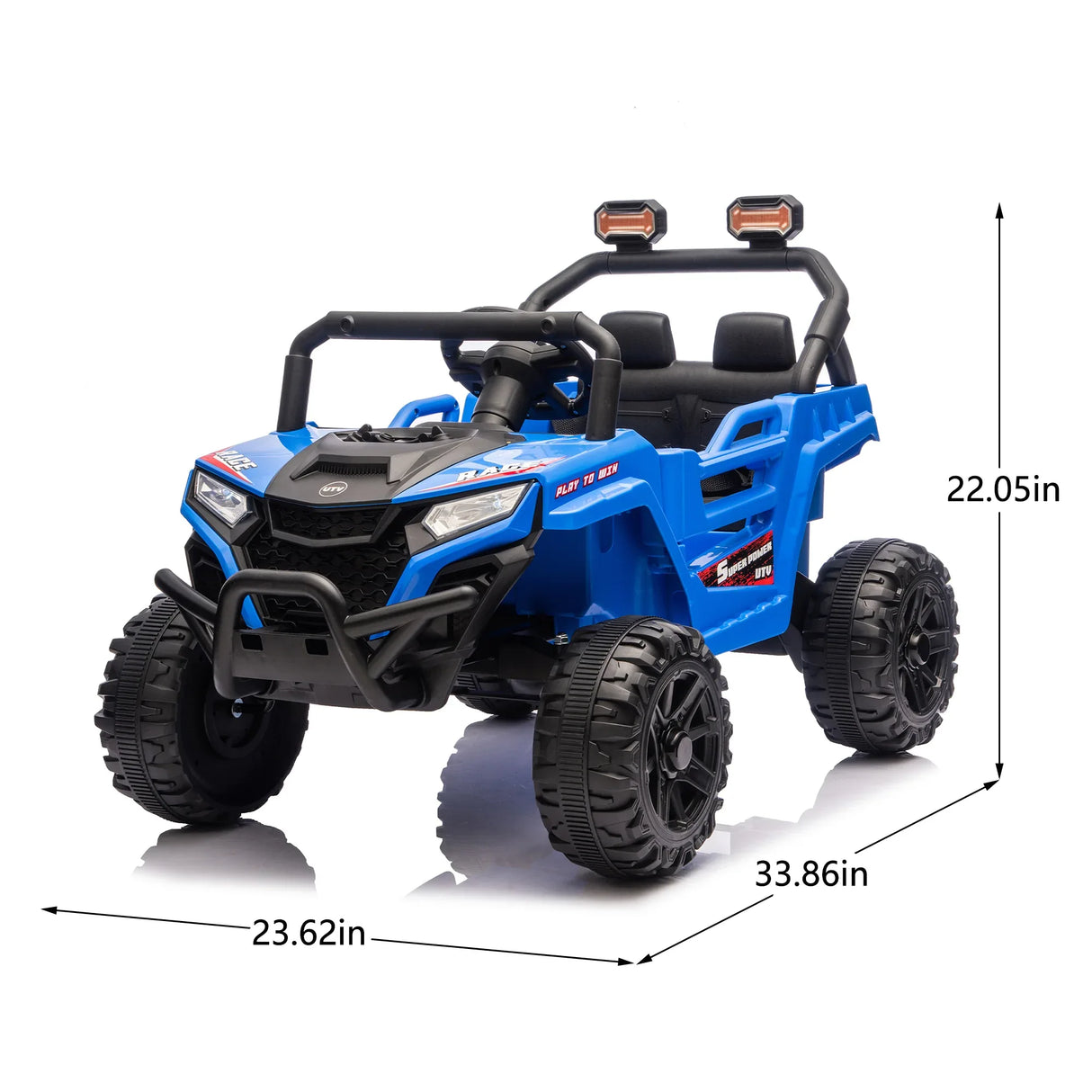 12V Dual-Drive Kids Ride On UTV With Suspension - Omega Lifestyles