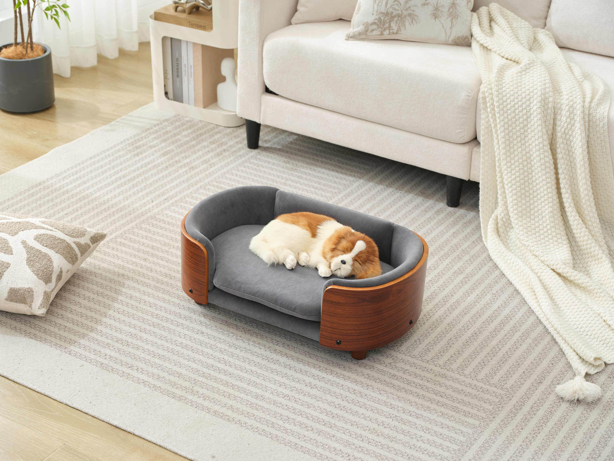 Orthopedic Scandinavian Solid Wood Elevated Dog Bed - Sleep Galleria