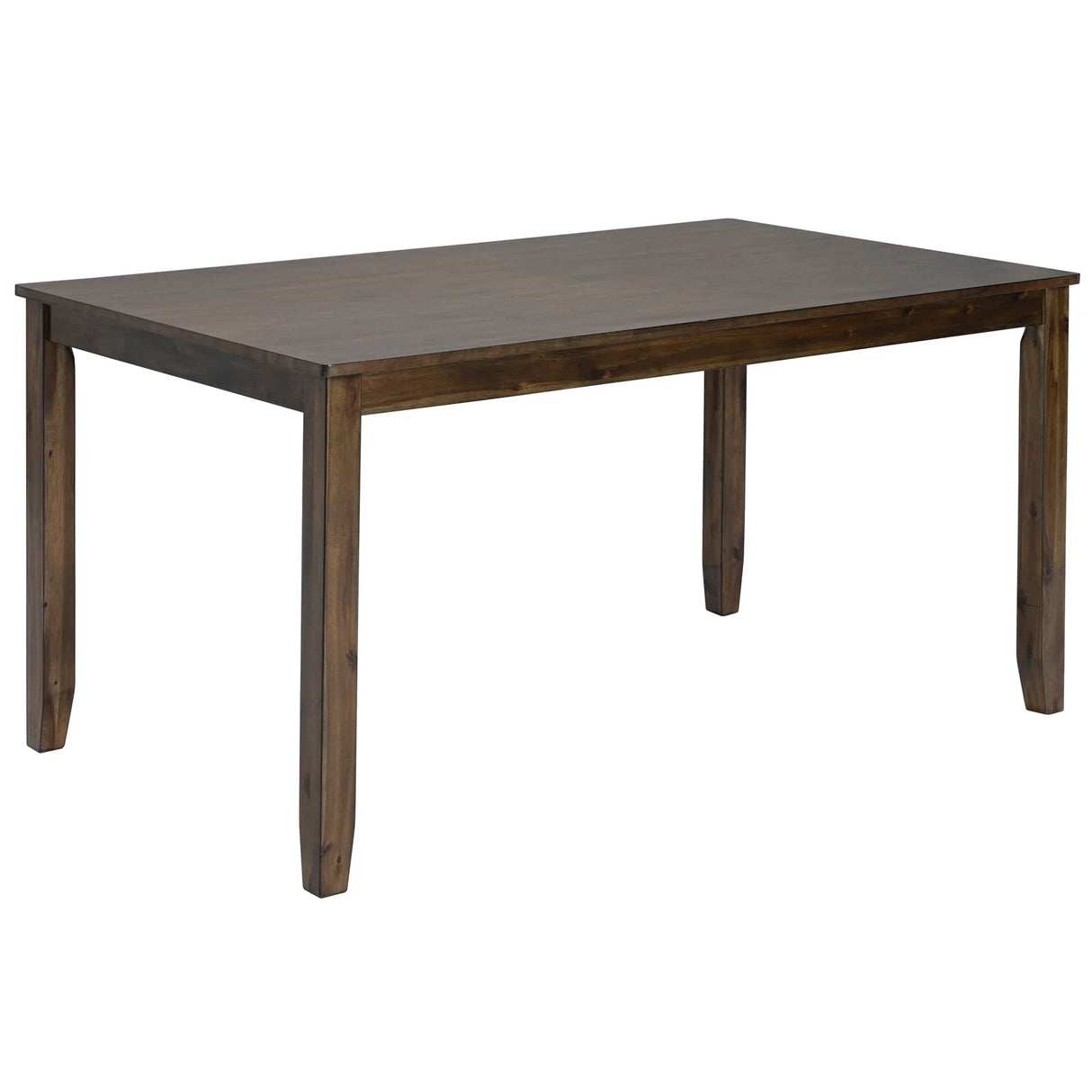 6-Piece Walnut Acacia Wood Dining Table Set With Bench - Omega Lifestyles