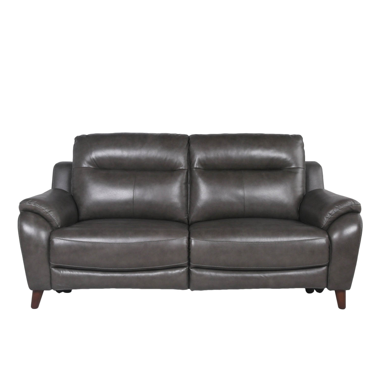 Top Grain Leather Reclining Power Sofa With Footrest Headrest - Omega Lifestyles