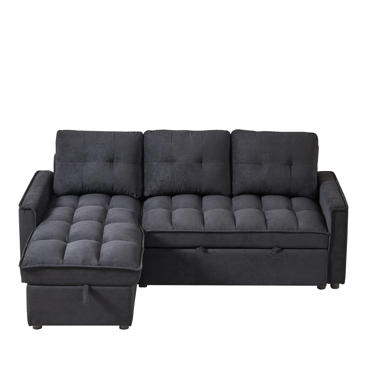 Chenille Reclining Sleeper Sofa Bed With Storage - Omega Lifestyles
