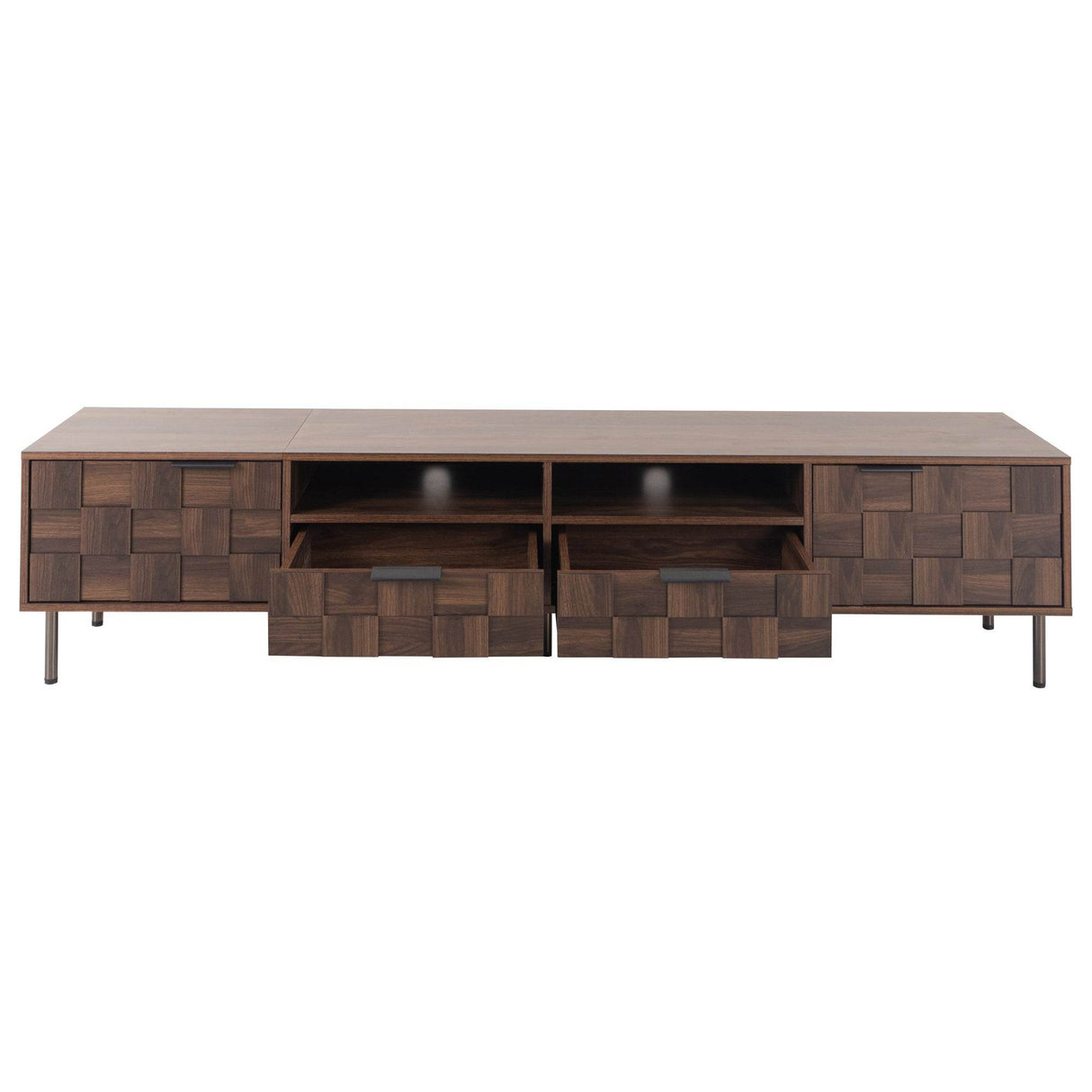 Mid Century Modern TV Stand With Storage Drawers - Sleep Galleria
