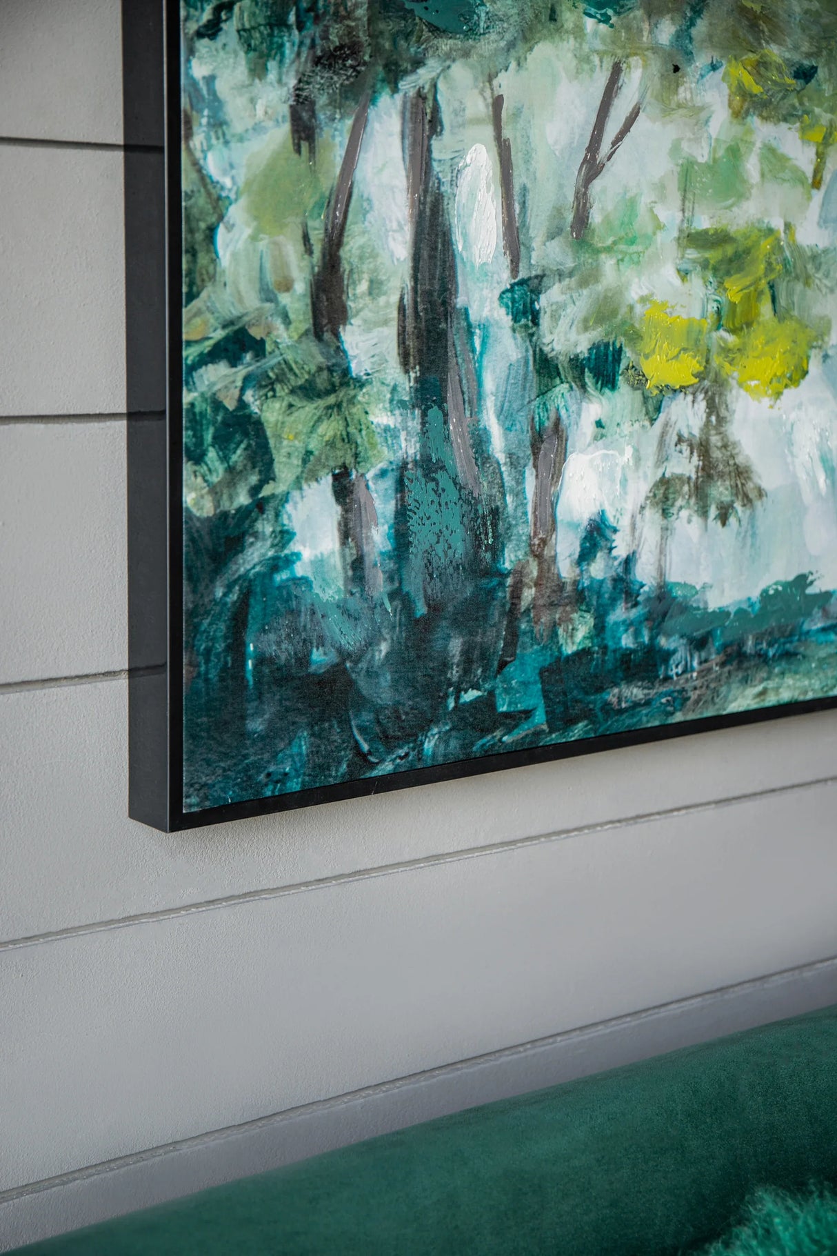 Edward Multicolor Forest Landscape Wood Wall Art 47x35 Inch - Omega Lifestyles