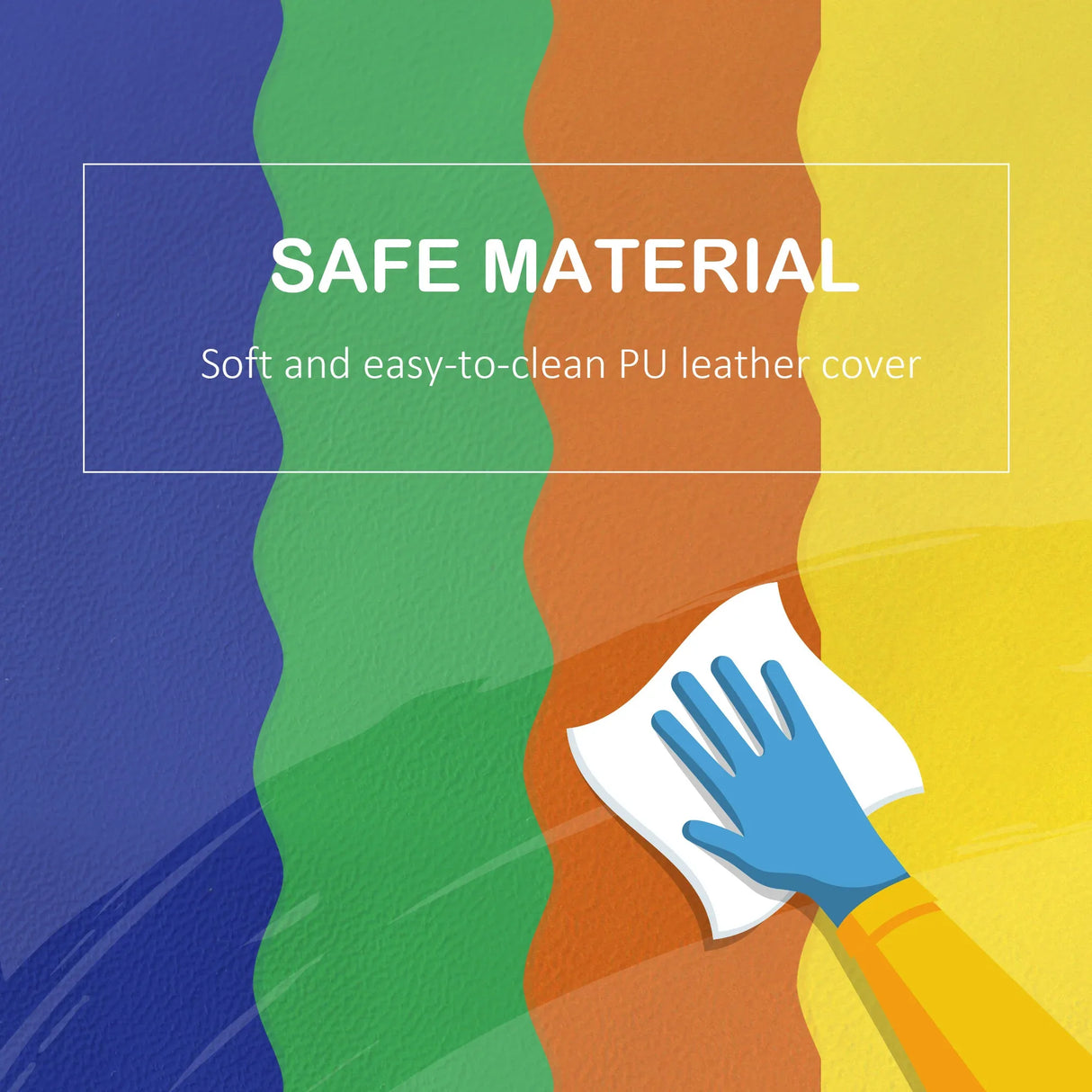 7-Piece Colorful Soft Foam Play Blocks Kids Gym Set - Omega Lifestyles