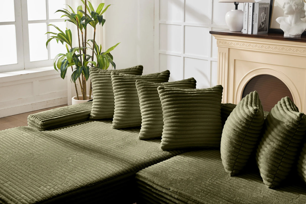 Convertible Corduroy Foldable Floor Sofa Bed - Omega Lifestyles