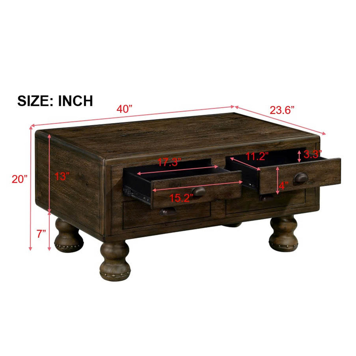 3-Piece Solid Wood Coffee Table And End Tables Set - Sleep Galleria