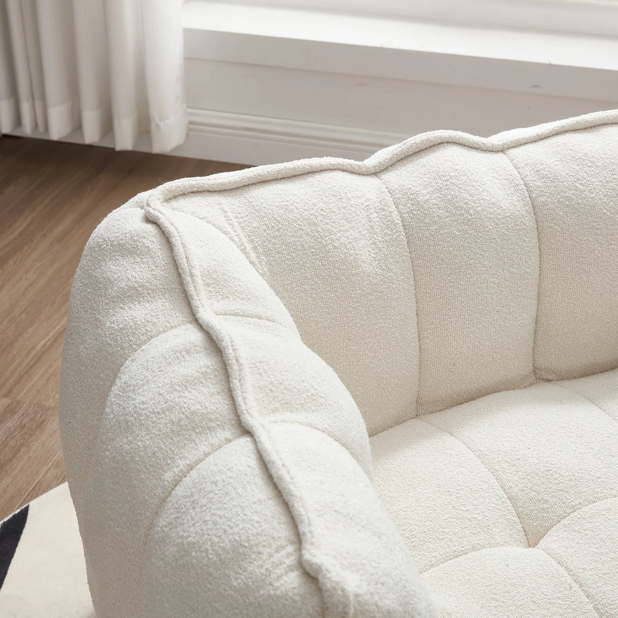 Soft Chenille Bean Bag Chair With High Resilient Foam - Omega Lifestyles