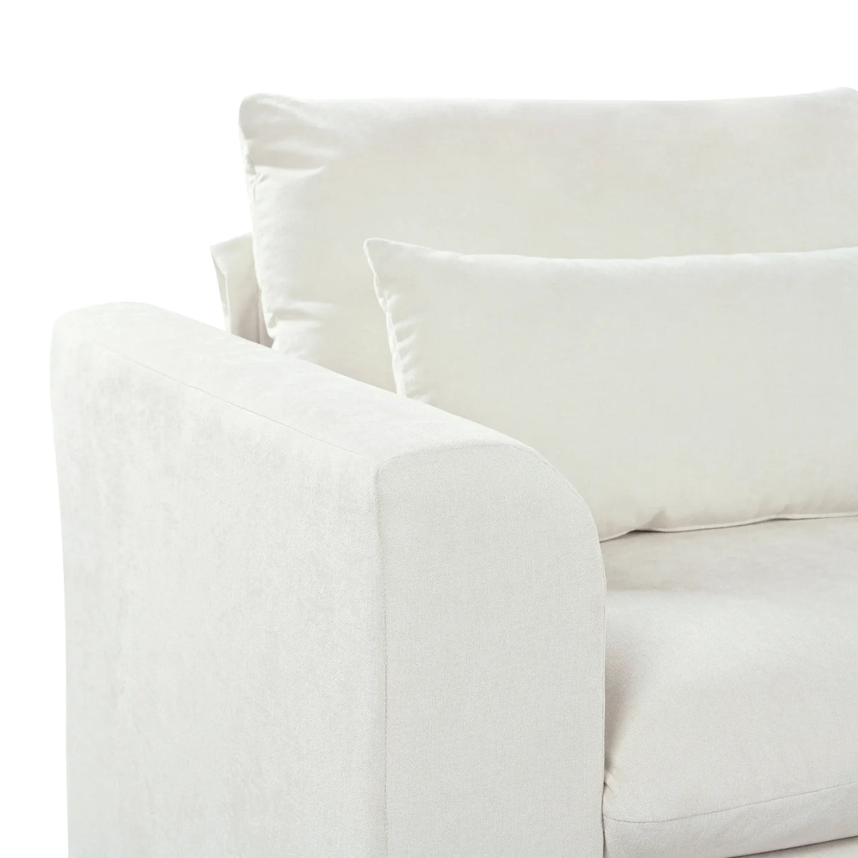 U-Shaped Modular 6-Seat Linen Blend Sofa With Ottomans - Omega Lifestyles