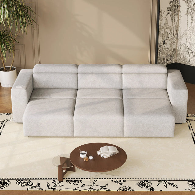 Power Reclining 3-Seat Sofa With Bluetooth Wireless Charging - Omega Lifestyles