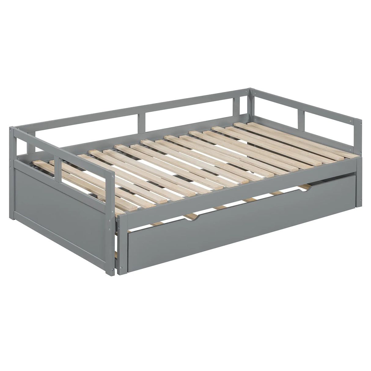 Twin Extending Solid Wood Daybed With Pull-Out Trundle - Omega Lifestyles