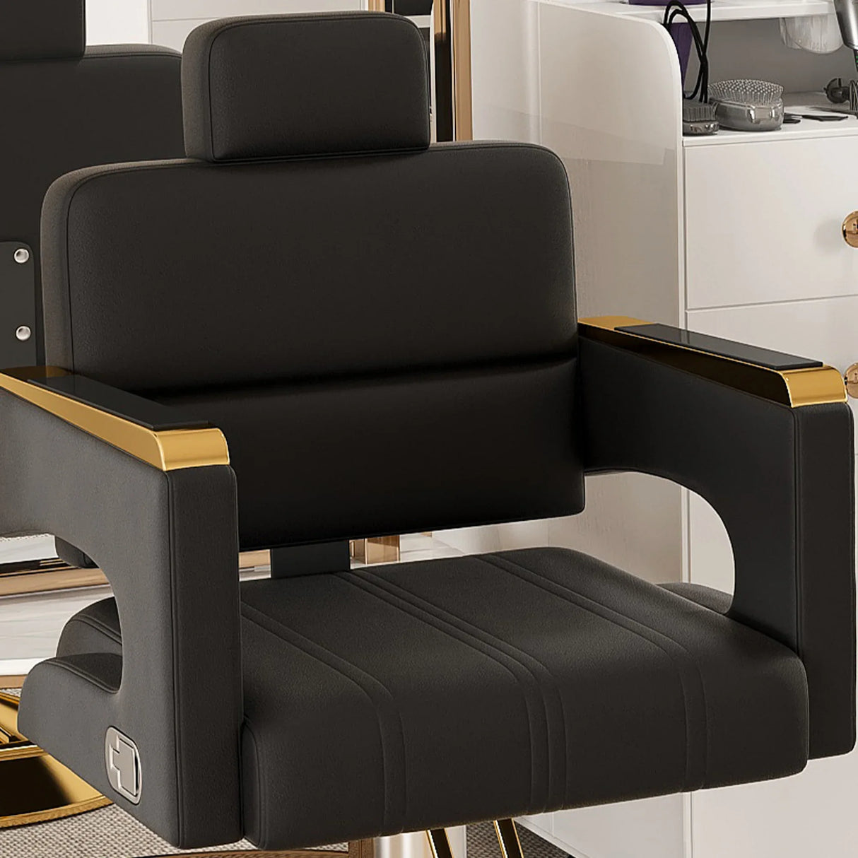 Professional Hydraulic Reclining PU Leather Barber Chair - Omega Lifestyles