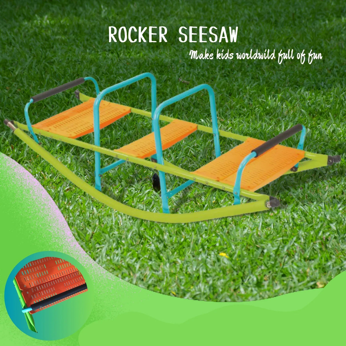 Rocker Seesaw Outdoor Steel Pipe Kids Toy - Omega Lifestyles