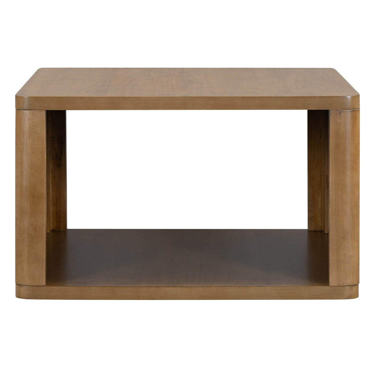 Natural Farmhouse Square Coffee Table With Storage - Sleep Galleria