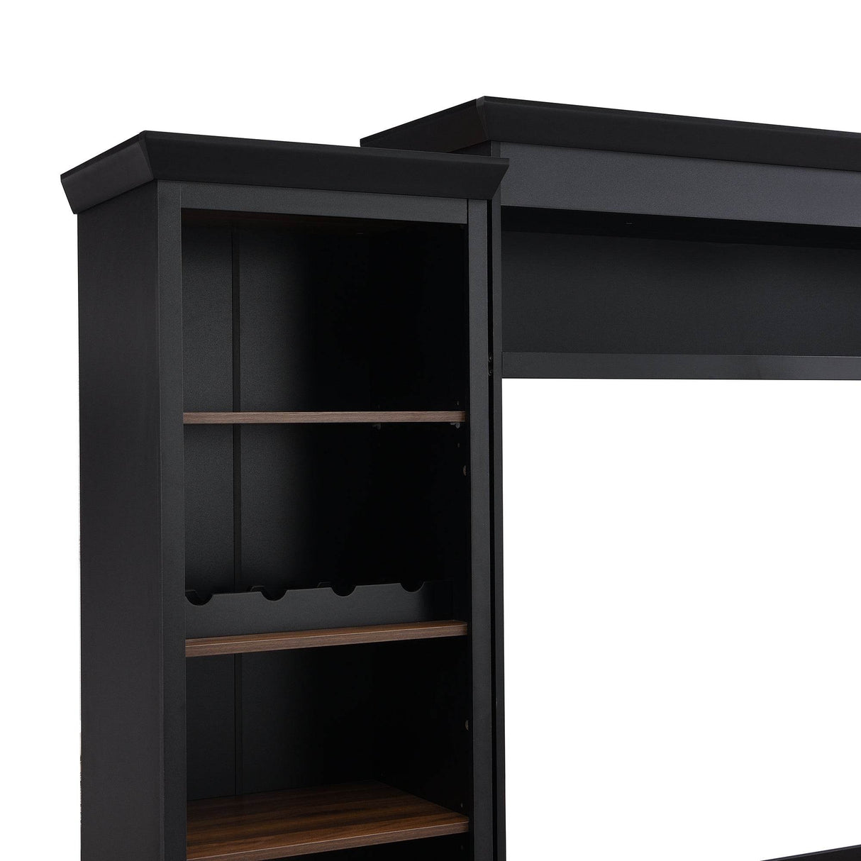 Farmhouse Mid-Century Walnut MDF TV Stand - Sleep Galleria