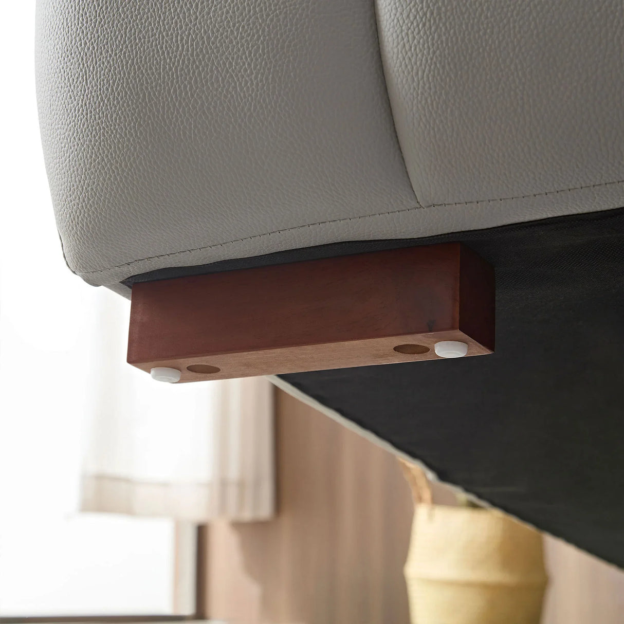 Electric Control Genuine Leather Wall-Hugger Reclining Sofa - Omega Lifestyles